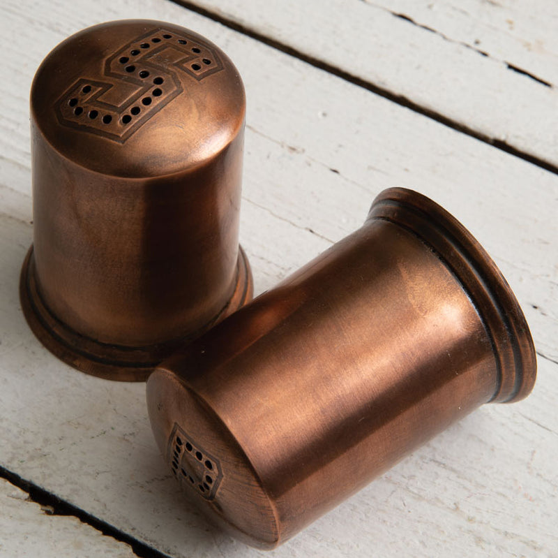 Copper Salt and Pepper Shakers