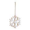 Wood Snowflake Ornament Set of 12