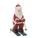 Santa on Skis Ornament Set of 6