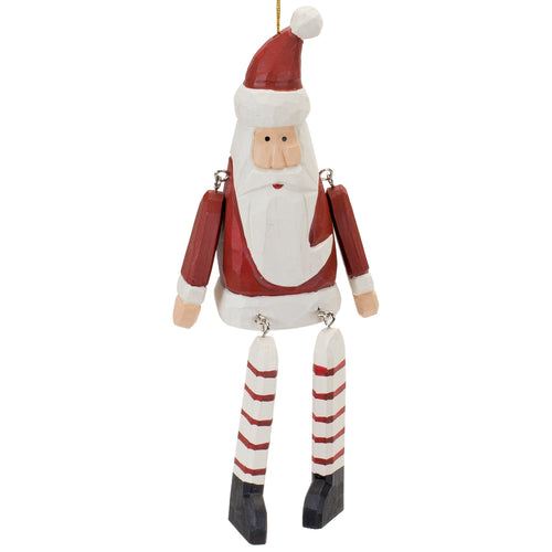 Dangle Santa Ornament Set of 6