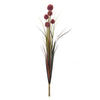 Burgandy Allium Grass Faux Plant Stem Set of 6