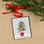 Seasons Greetings Pine Tree Ornament Set of 12