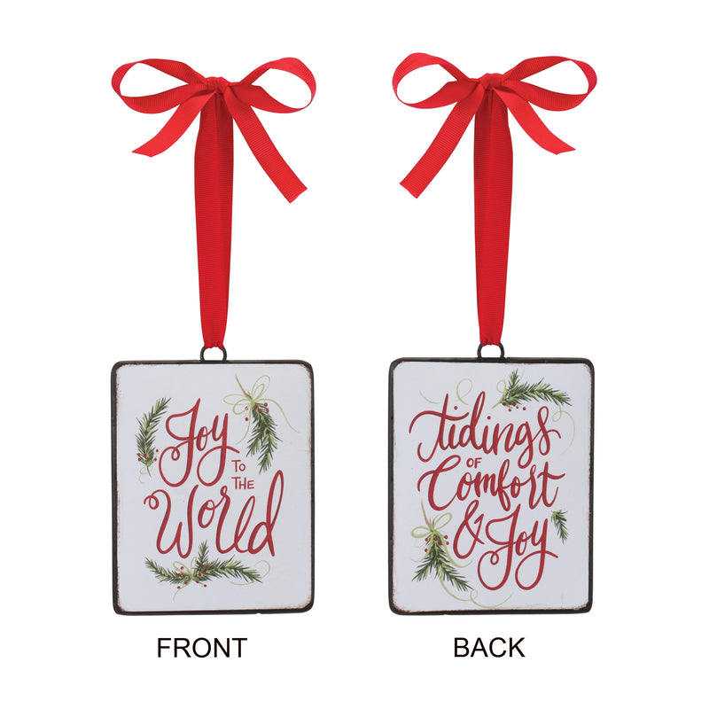 Holiday Sentiment Ornament Set of 12