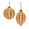 Ribbed Glass Ornament Set of 12