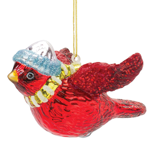 Cardinal Bird Ornament Set of 6