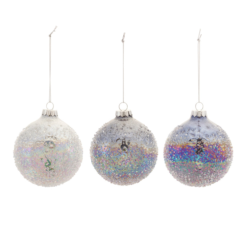 Colorful Glass Ball Ornament Set of 12