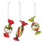 Glass Wrapped Candy Ornament Set of 12