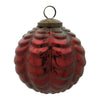 Scalloped Glass Ball Ornament Set of 12