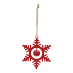 Snowflake with Bell Ornament Set of 12