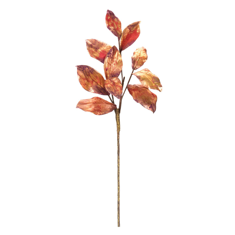 Metallic Harvest Leaf Spray Faux Plant Stem Set of 2