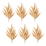 Gold Harvest Spray Faux Plant Stem Set of 6