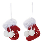 Snowflake Mitten and Stocking Ornament Set of 12