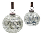 Mercury Glass Ball Ornament Set of 4