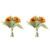 Fall Mum Floral Bundle Faux Plant Stem Set of 2