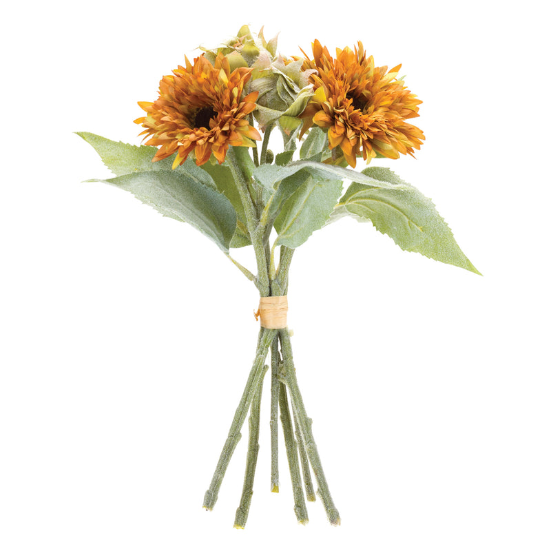 Fall Mum Floral Bundle Faux Plant Stem Set of 2