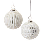 Frosted Glass Ornament Set of 6