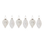 Frosted Glass Ornament Set of 6