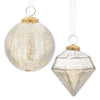 Crackle Glass Ornament Set of 6