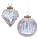 Crackle Glass Ornament Set of 6