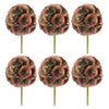 Floral Pod Faux Plant Stem Set of 6