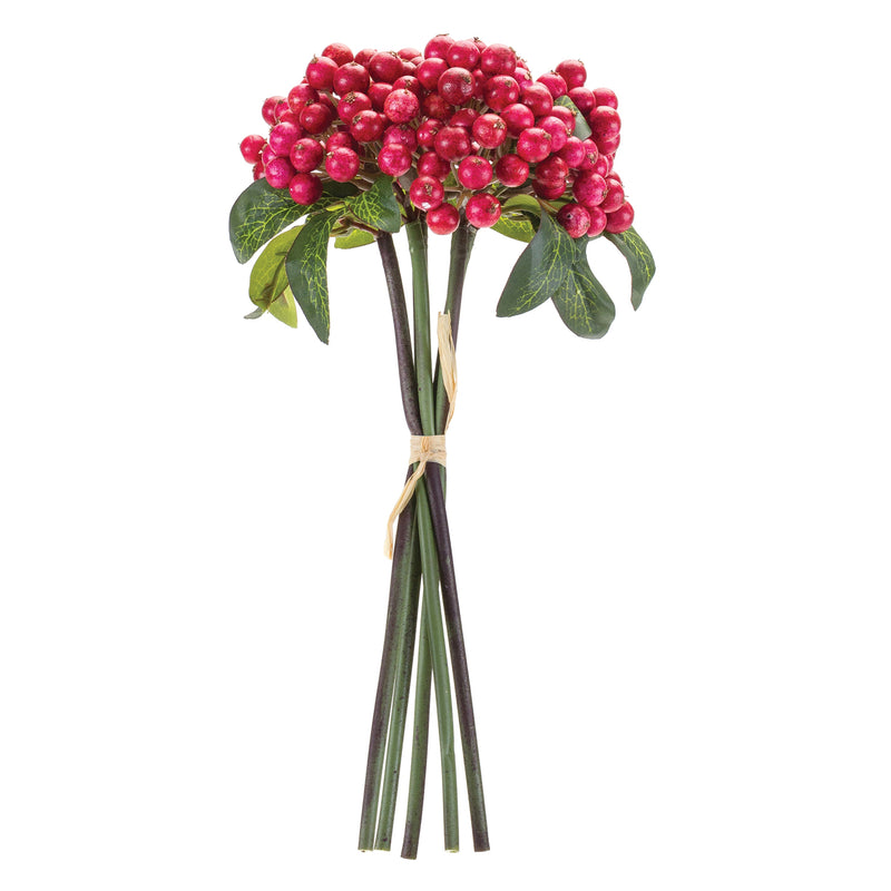 Cranberry Bundle Faux Plant Stem Set of 6