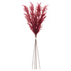 Burgandy Plume Bundle Faux Plant Stem Set of 6