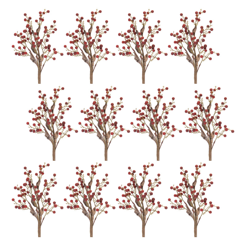 Berry Spray Faux Plant Stem Set of 12