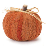 Braided Fabric Pumpkin Sculpture Set of 2