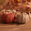 Braided Fabric Pumpkin Sculpture Set of 2