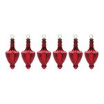 Mercury Glass Finial Drop Ornament Set of 4