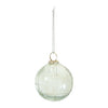 Etched Glass Ball Ornament Set of 6