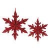 Fir Wood Snowflake Ornament Set of 4