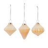 Ribbed Glass Ornament Set of 6