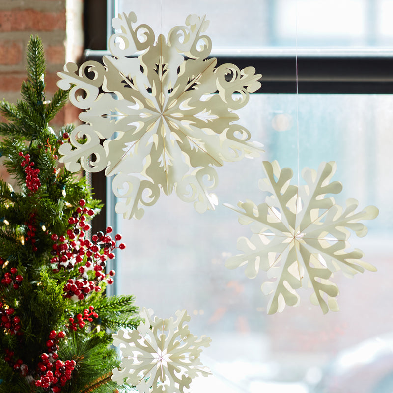 Paper Snowflake Ornament Set of 6