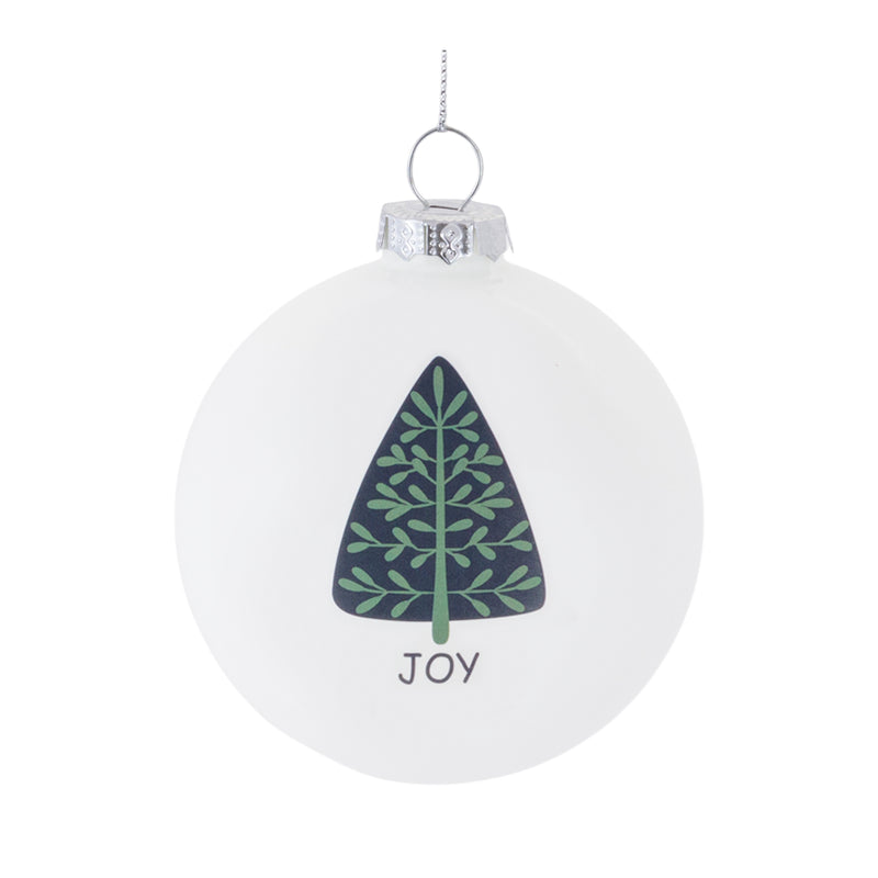 Tree Sentiment Ball Ornament Set of 6