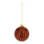 Amber Glass Ball Ornament Set of 12