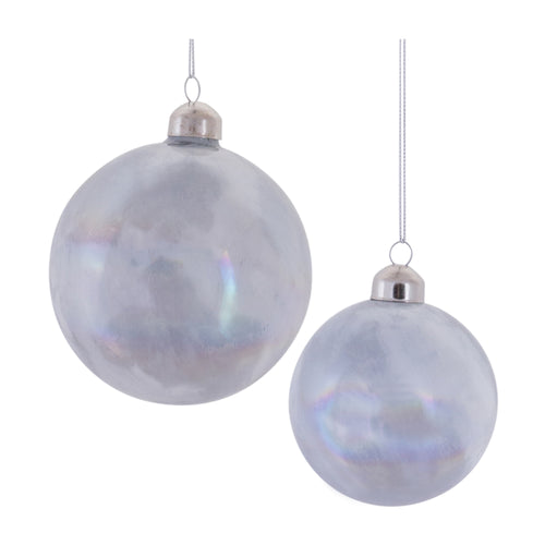 Irredescent Glass Ball Ornament Set of 12