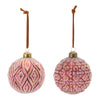 Ornate Glass Ball Ornament Set of 12