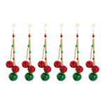 Sleigh Bell Drop Ornament Set of 6