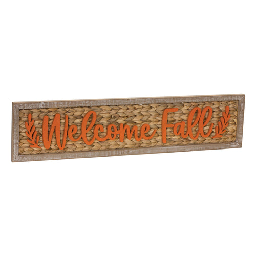 Woven Welcome Fall Sign