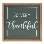 Gather and Thankful Sentiment Sign Set of 2