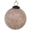 Blush Crystalized Ornament Set of 3