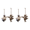 Skate and Snowboard Bear Ornament Set of 4