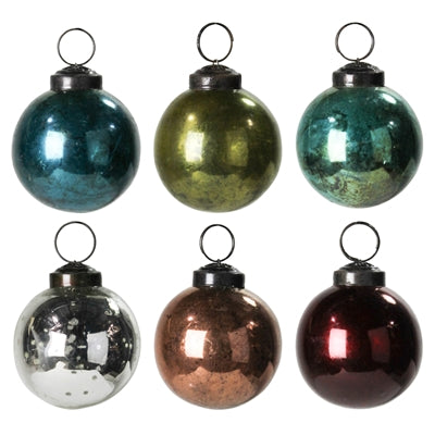 Traditional Glass Ornament Set of 6