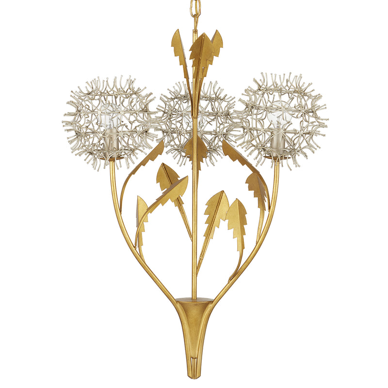 Currey & Co Dandelion Silver/Gold Pendant