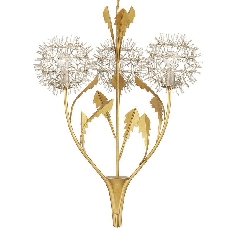 Currey & Co Dandelion Silver/Gold Pendant