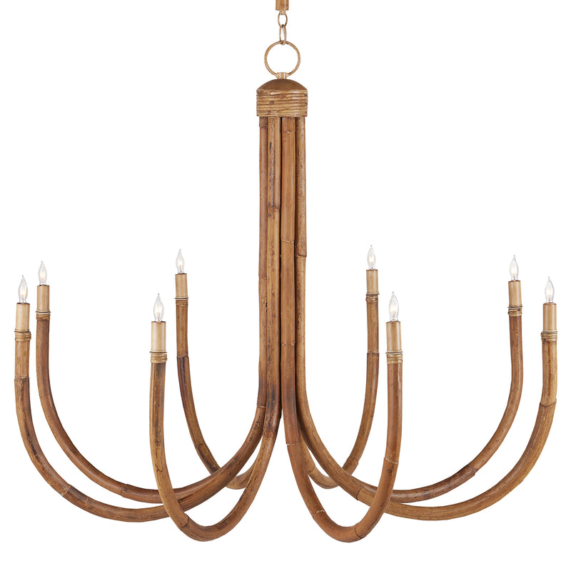 Currey & Co Samsara Rattan Chandelier