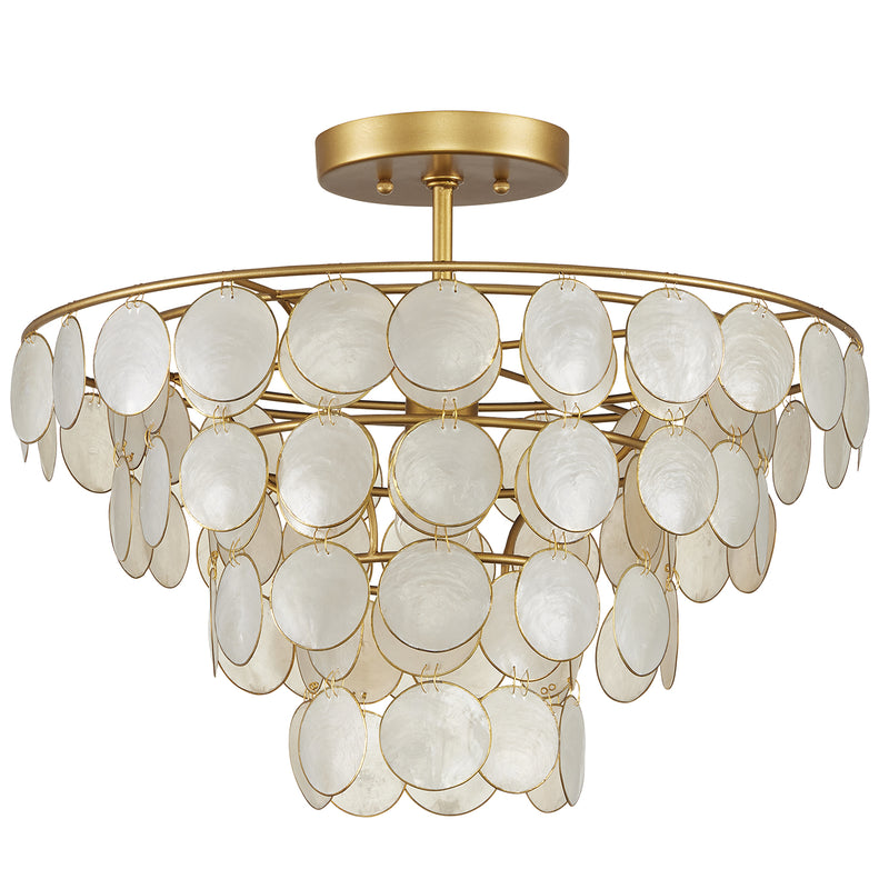 Currey & Co Bon Vivant Small Semi-Flush Mount