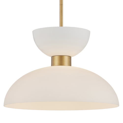 Currey & Co Zevio White Pendant