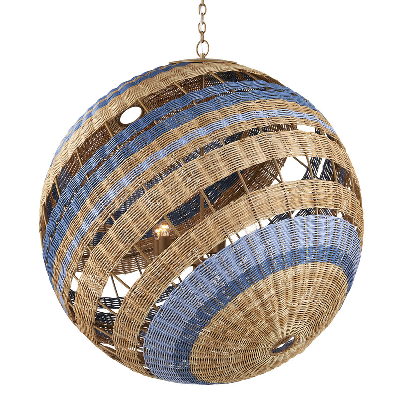 Currey & Co Senjyo Tilted Orb Chandelier